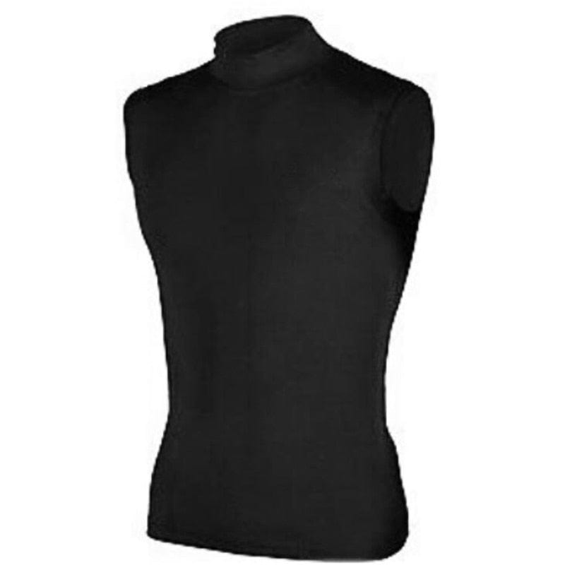 D2 - Sleeveless Collar Compression Shirt for Men – Fitz the Body